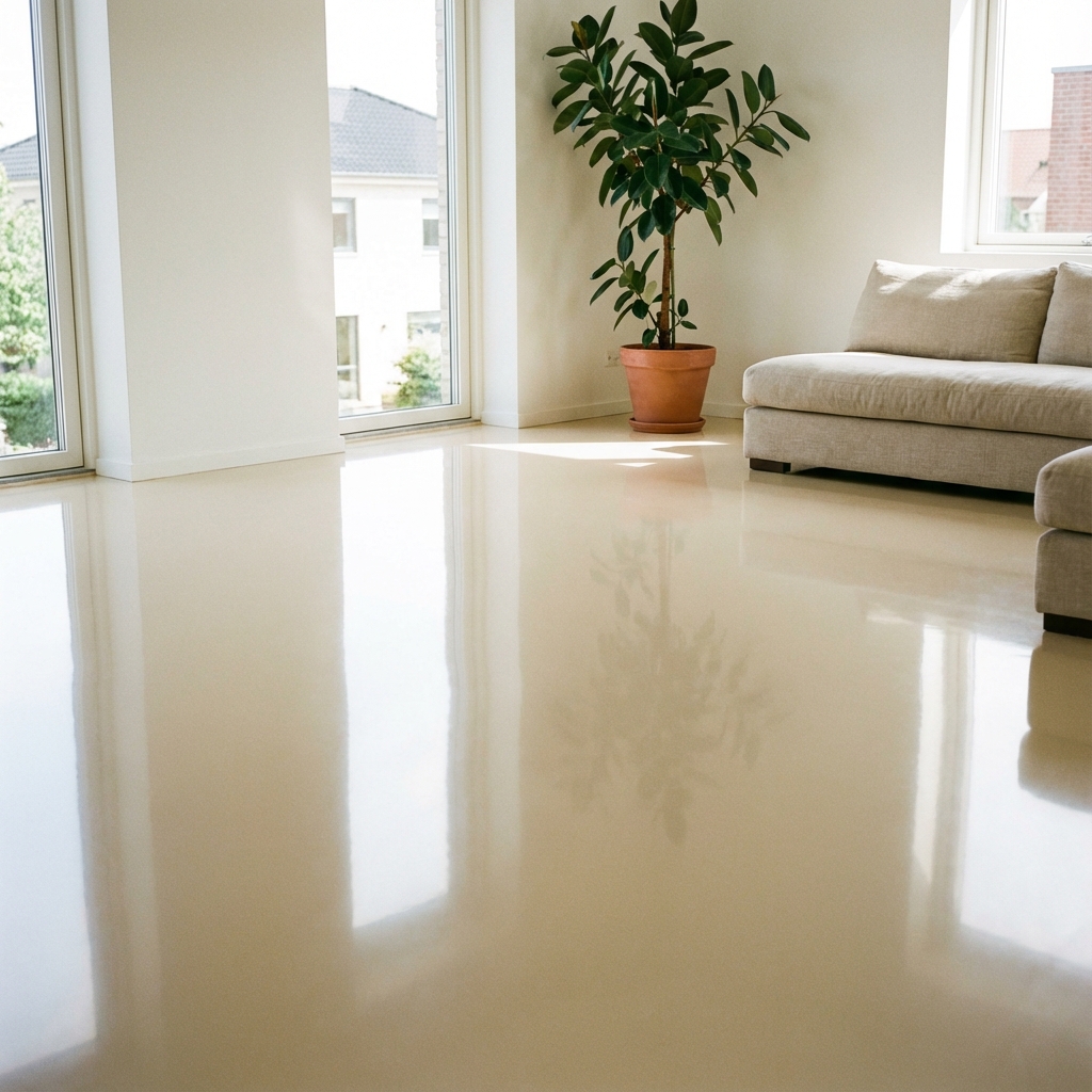 Beige Epoxy Living Room
